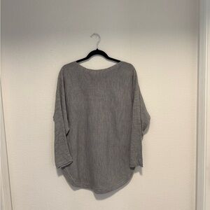 Gray Women's Knit Top